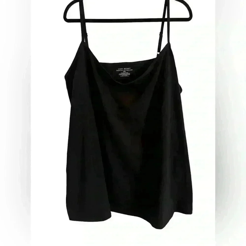 NWOT: Lane Bryant Black Cami Top Size 26/28.